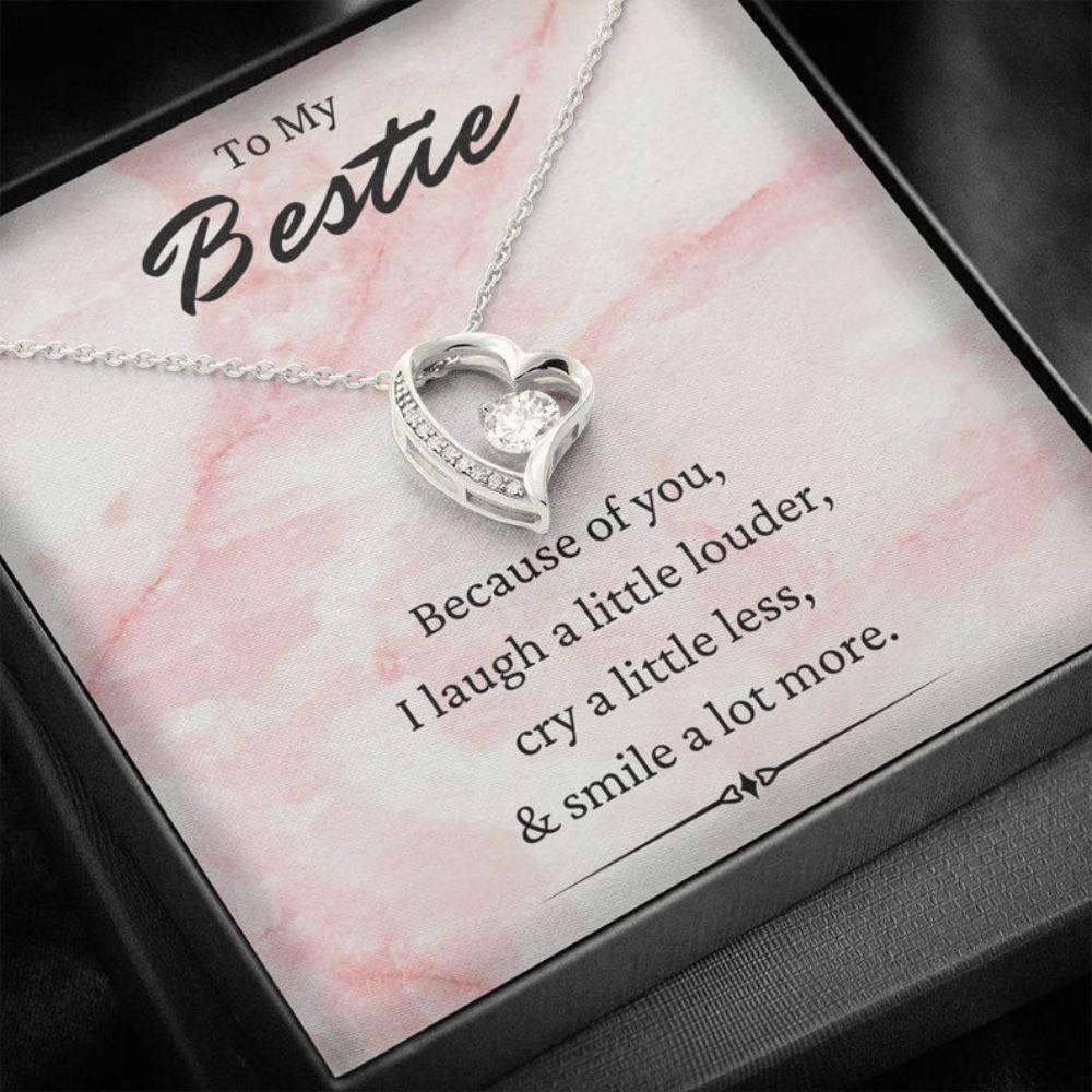 Friend Necklace, To My Bestie Necklace, Because Of You, Gift For Best Friends, Bff, Friendship Gifts For Friend Rakva