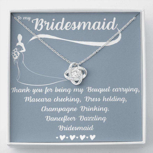 Friend Necklace, To My Bridesmaid Necklace, Thank You Gift For Bridesmaid, Wedding Day Gift Friendship Day Rakva