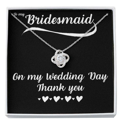 Friend Necklace, To My Bridesmaid Necklace, Thank You Gift For Bridesmaid, Wedding Day Gift Friendship Day Rakva