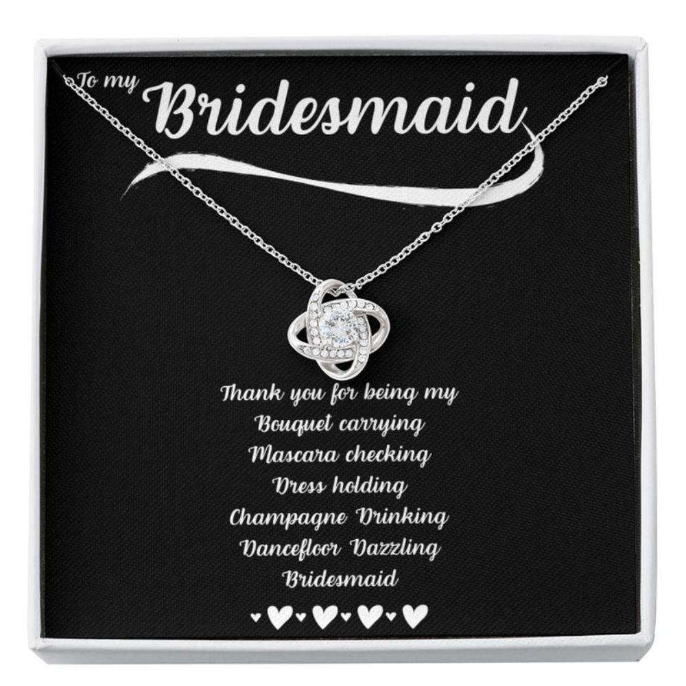 Friend Necklace, To My Bridesmaid Necklace, Thank You Gift For Bridesmaid, Wedding Day Gift Friendship Day Rakva