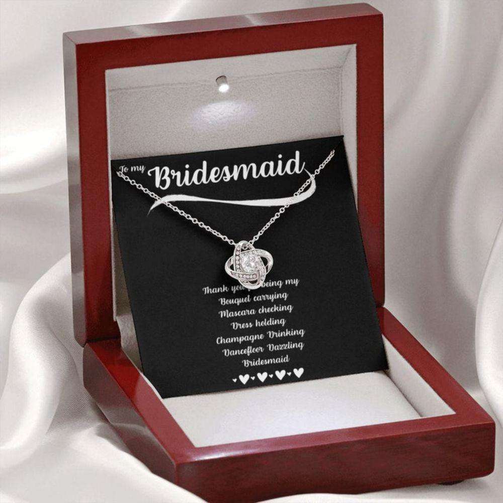 Friend Necklace, To My Bridesmaid Necklace, Thank You Gift For Bridesmaid, Wedding Day Gift Friendship Day Rakva