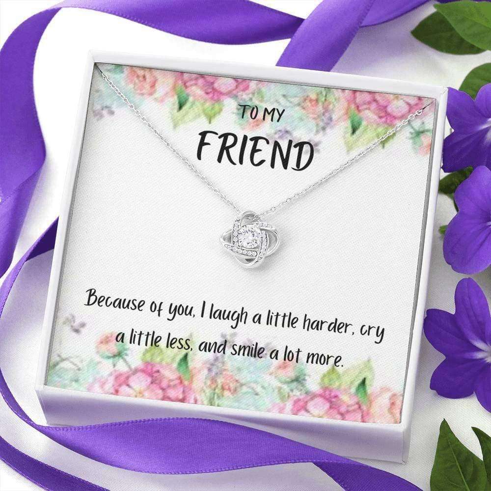 Friend Necklace, To My Friend Necklace Gift “ Because Of You “ Just For You Necklace Gifts For Friend Rakva