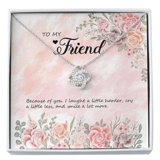 Friend Necklace, To My Friend Necklace Gift “ Because Of You “ Necklace “ Just For You Custom Necklace Friendship Day Rakva