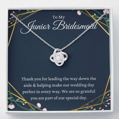 Friend Necklace, To My Junior Bridesmaid Necklace Gift, Flower Girl Gift For Jnr Bridesmaid Gifts For Friend Rakva