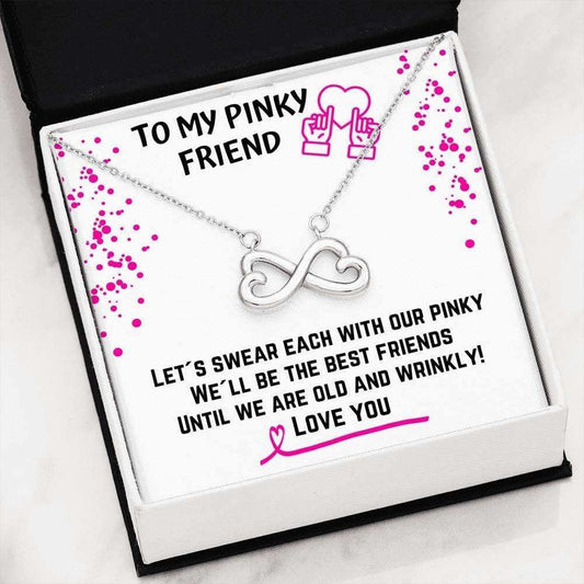 Friend Necklace, To My Pinky Friend Necklace. Gift For Best Friends Or Drinking Buddy Gifts For Friend Rakva