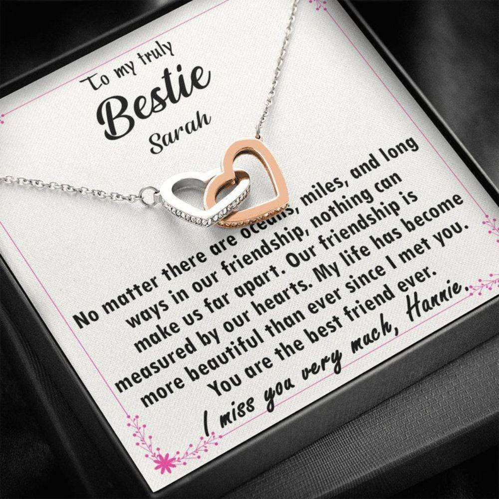 Friend Necklace, To My Truly Bestie Necklace, Gift For Best Friend, Soul Sister, Bff Gifts For Friend Rakva