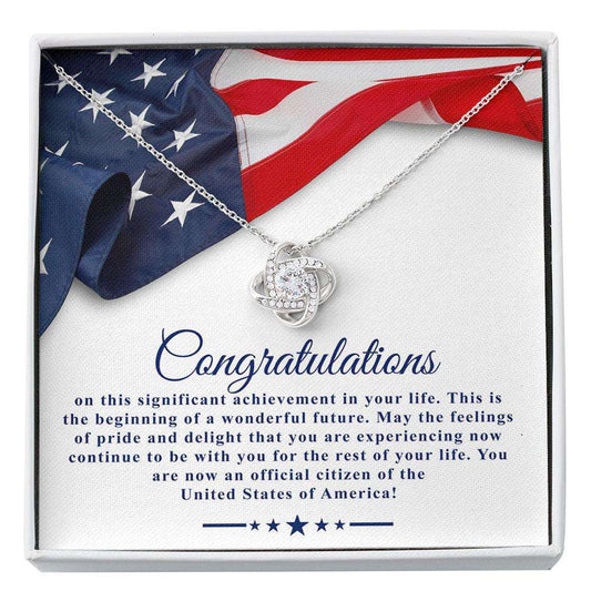 Friend Necklace, Us Citizen Gift, New Citizen Gift, New American Citizen Gift, Citizenship Necklace Gift Custom Necklace Gifts For Friend Rakva