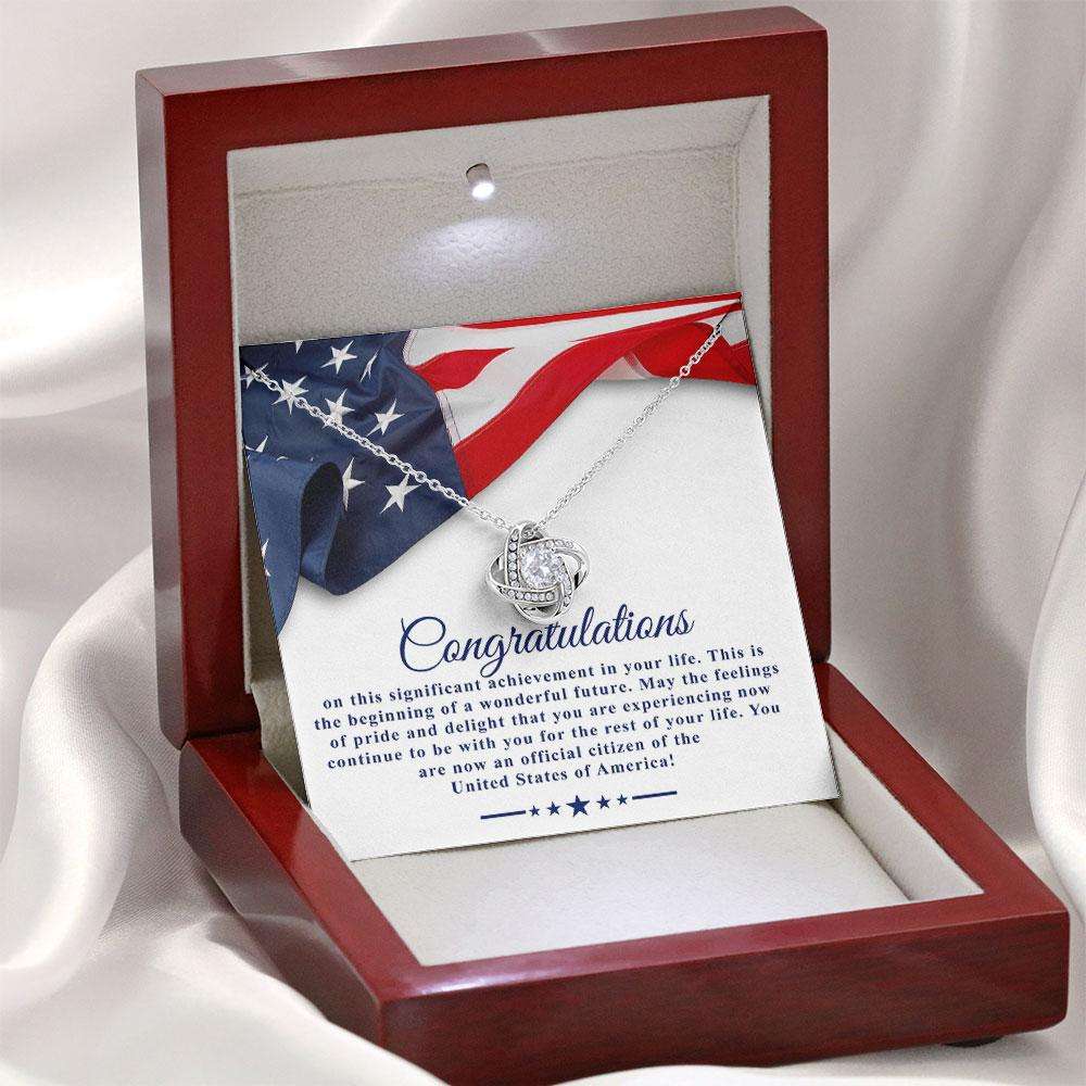 Friend Necklace, Us Citizen Gift, New Citizen Gift, New American Citizen Gift, Citizenship Necklace Gift Custom Necklace Gifts For Friend Rakva