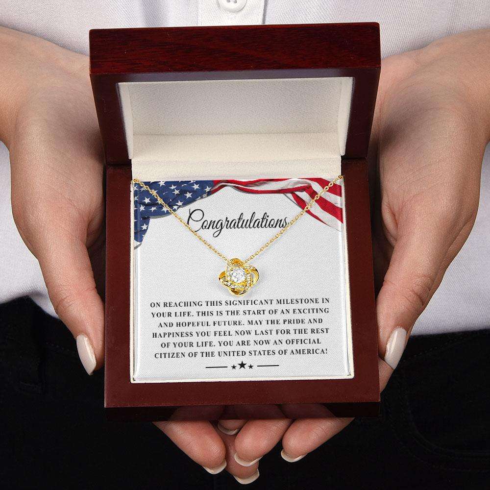 Friend Necklace, Us Citizen Gift, New Citizen Gift, New American Citizen Gift, Citizenship Necklace, Naturalization Gift Custom Necklace Gifts For Friend Rakva