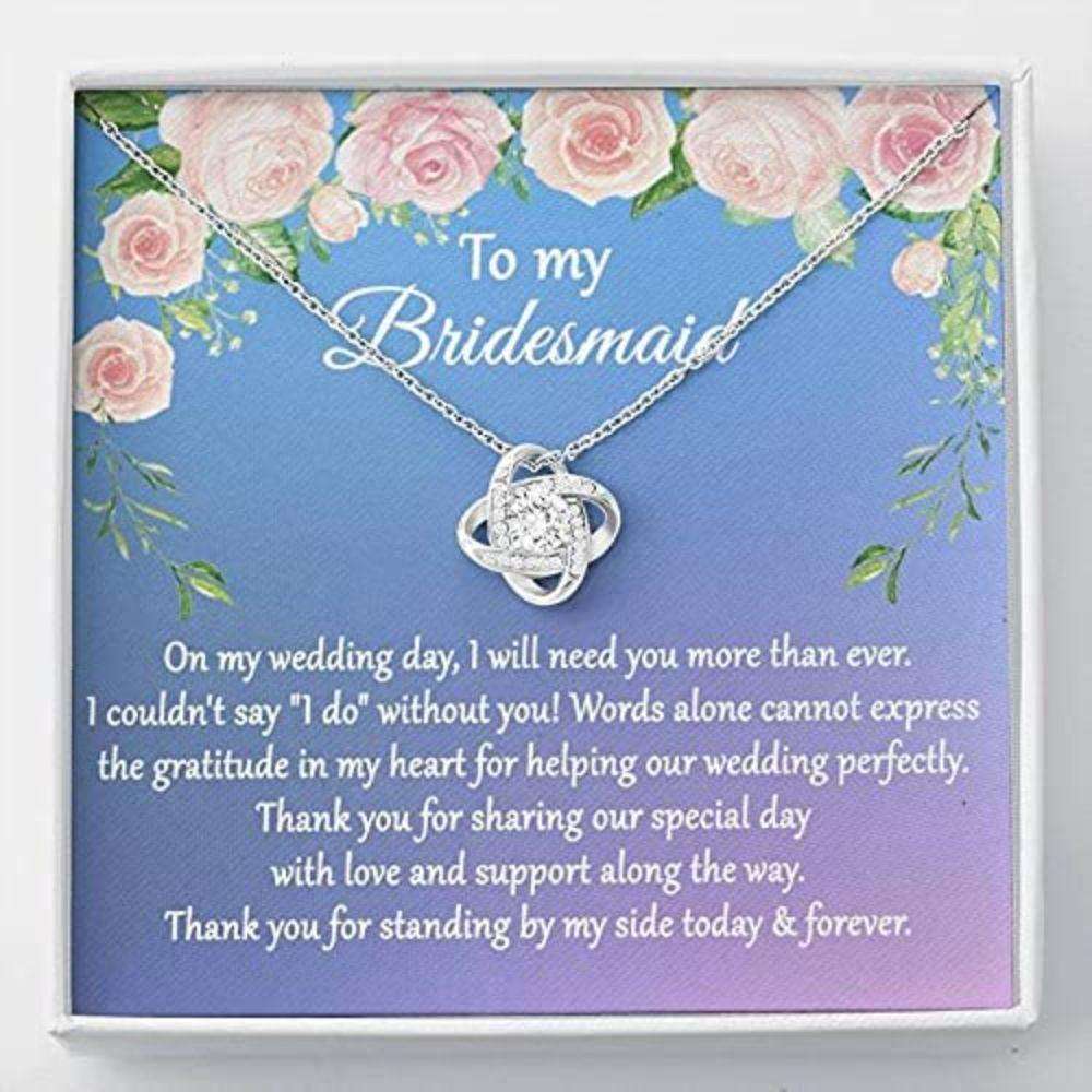 Friend Necklace, Wedding Gift From Bride For Bridesmaid, Thank You For Being My Bridesmaid Gifts For Friend Rakva