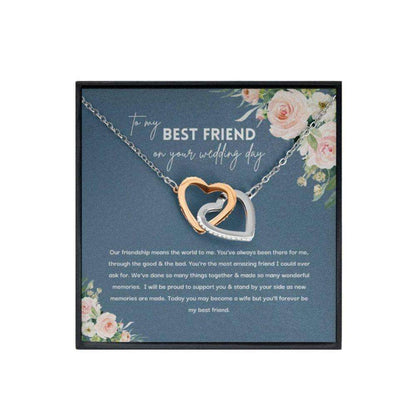 Friend Necklace, Wedding Gift, To The Bride On Her Wedding Day, Necklace For Best Friends Gift For Bride Rakva