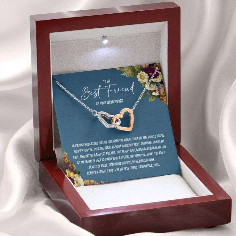 Friend Necklace,Best Friend Wedding Day Gift To Bride, Twin Sister Wedding Gift Necklace Gifts For Friend Rakva