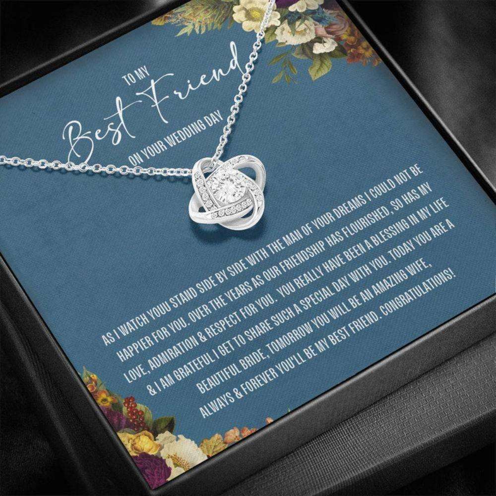 Friend Necklace,Best Friend Wedding Day Gift To Bride, Wedding Gift For Best Friend, Twin Sister Necklace Gifts For Friend Rakva