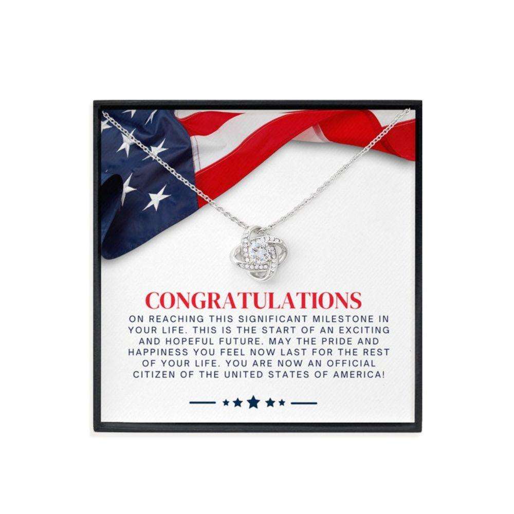 Friend Necklace,Us Citizen Gift, New Citizen Gift, New American Citizen Gift, Citizenship Necklace, Naturalization Gift Gifts For Friend Rakva