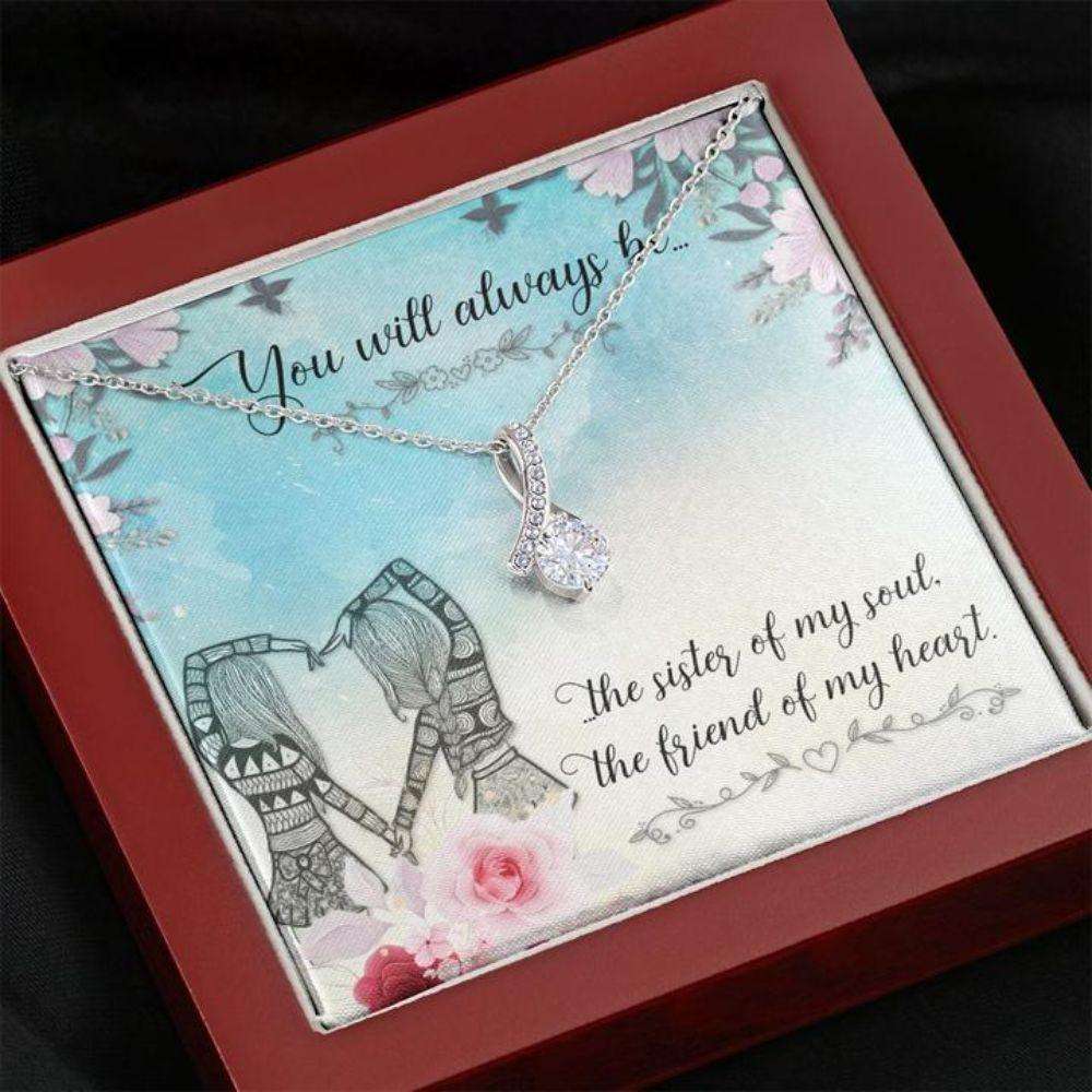 Friendship Necklace “ Gift To Best Friend “ Necklace For Friend “ Friend You Will Always Be Friendship Day Rakva