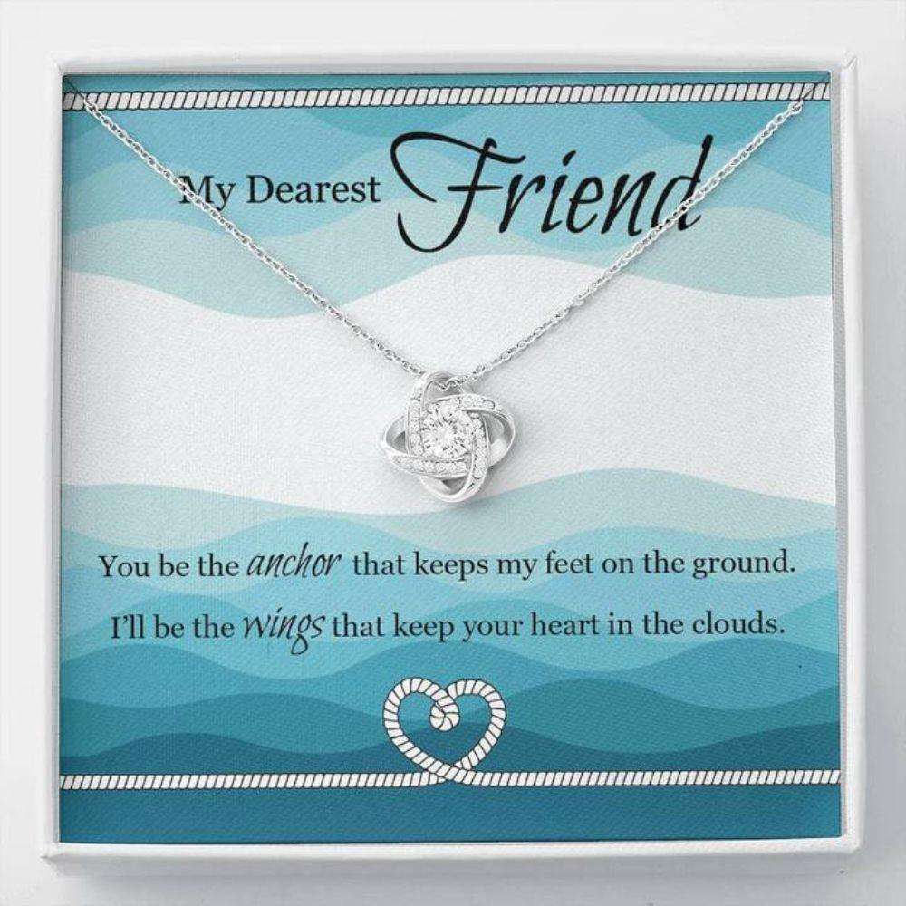 Friendship Necklace “ Gift To Best Friend “ Necklace For Friend “ My Friend Love Knot Necklace Friendship Day Rakva