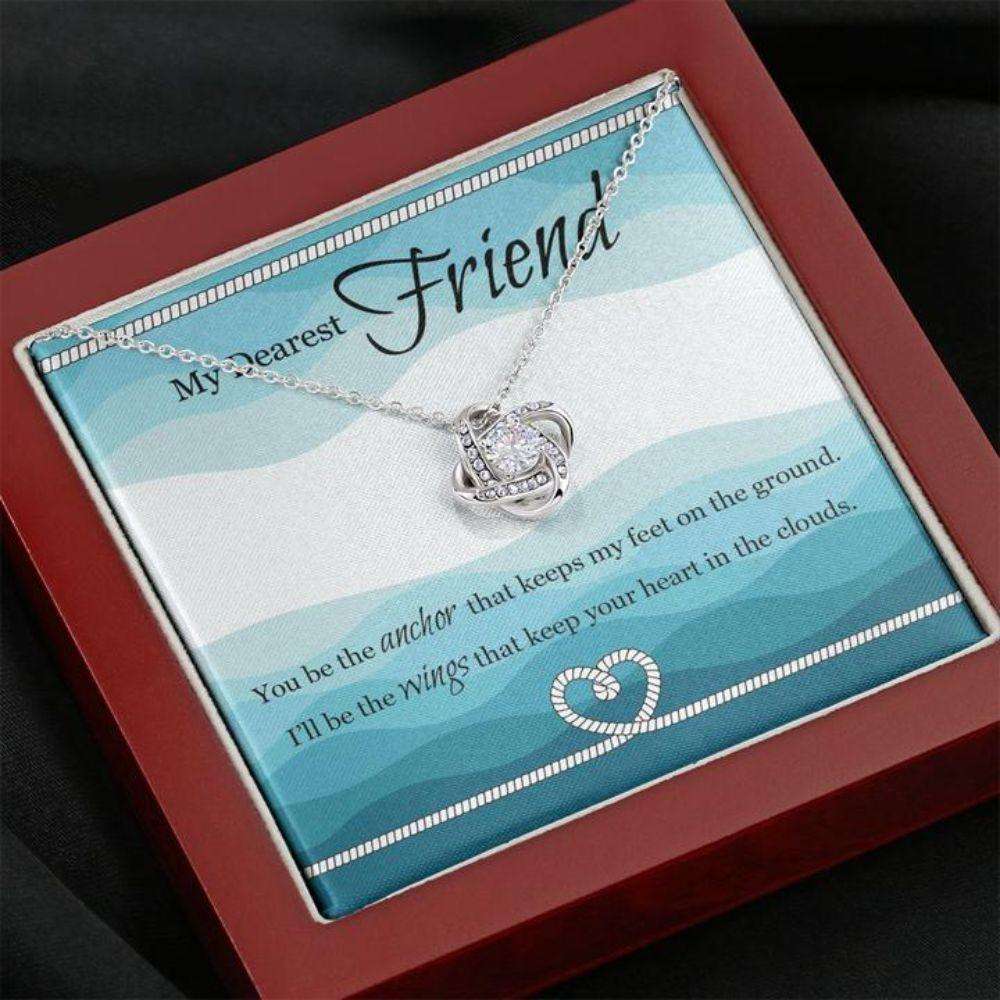 Friendship Necklace “ Gift To Best Friend “ Necklace For Friend “ My Friend Love Knot Necklace Friendship Day Rakva