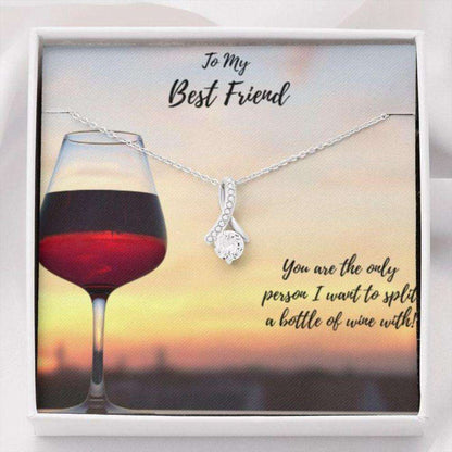 Friendship Necklace “ Gift To Friend “ Gift Necklace Split Wine To Best Friend The Inner Gifts For Friend Rakva