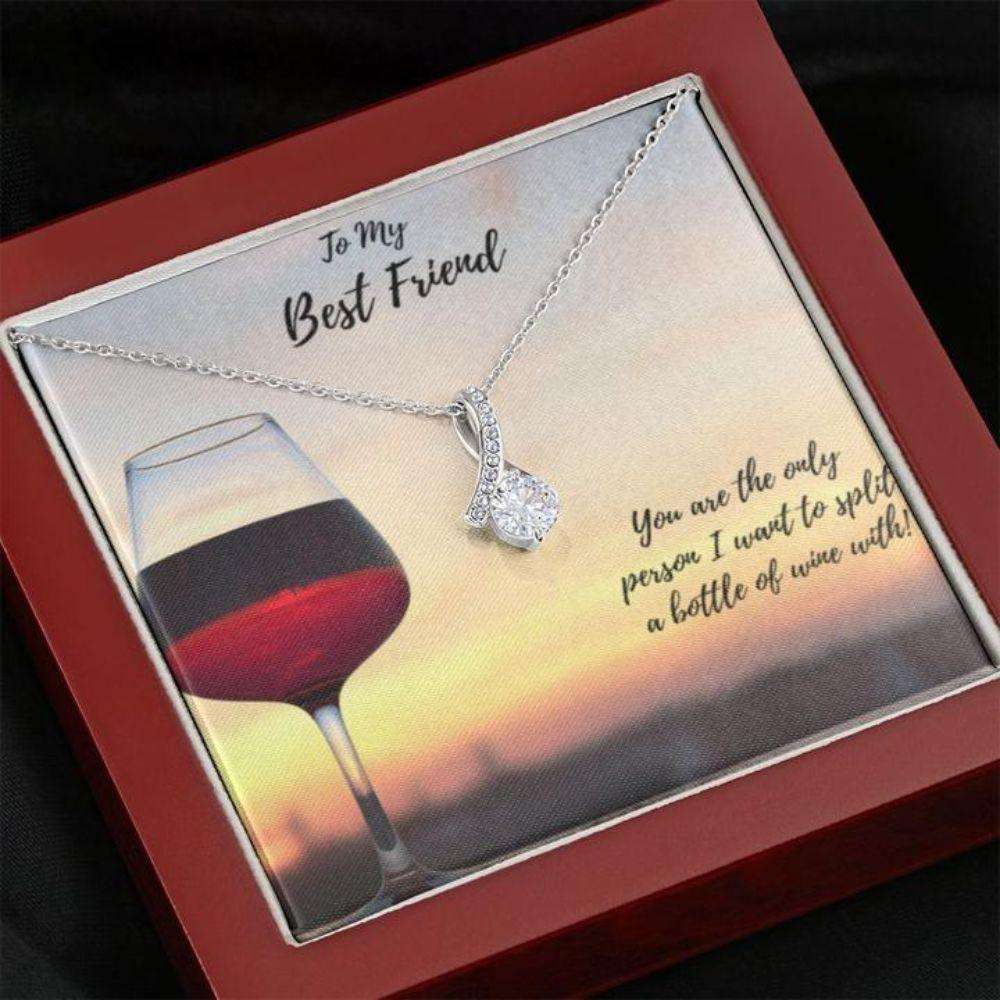 Friendship Necklace “ Gift To Friend “ Gift Necklace Split Wine To Best Friend The Inner Gifts For Friend Rakva