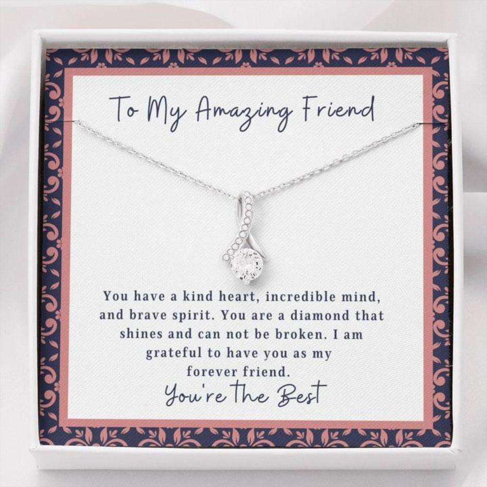 Friendship Necklace “ Gift To Friend “ Gift Necklace To My Friend “ Kind Heart Gifts For Friend Rakva