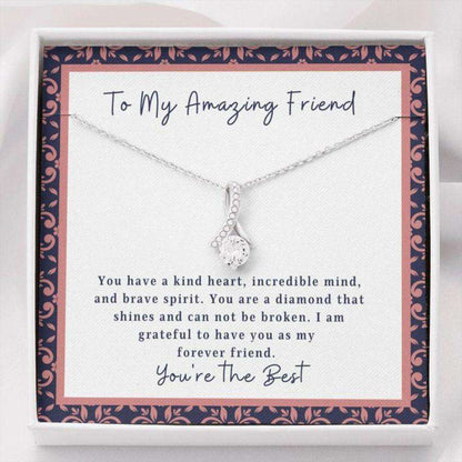 Friendship Necklace “ Gift To Friend “ Gift Necklace To My Friend “ Kind Heart Gifts For Friend Rakva