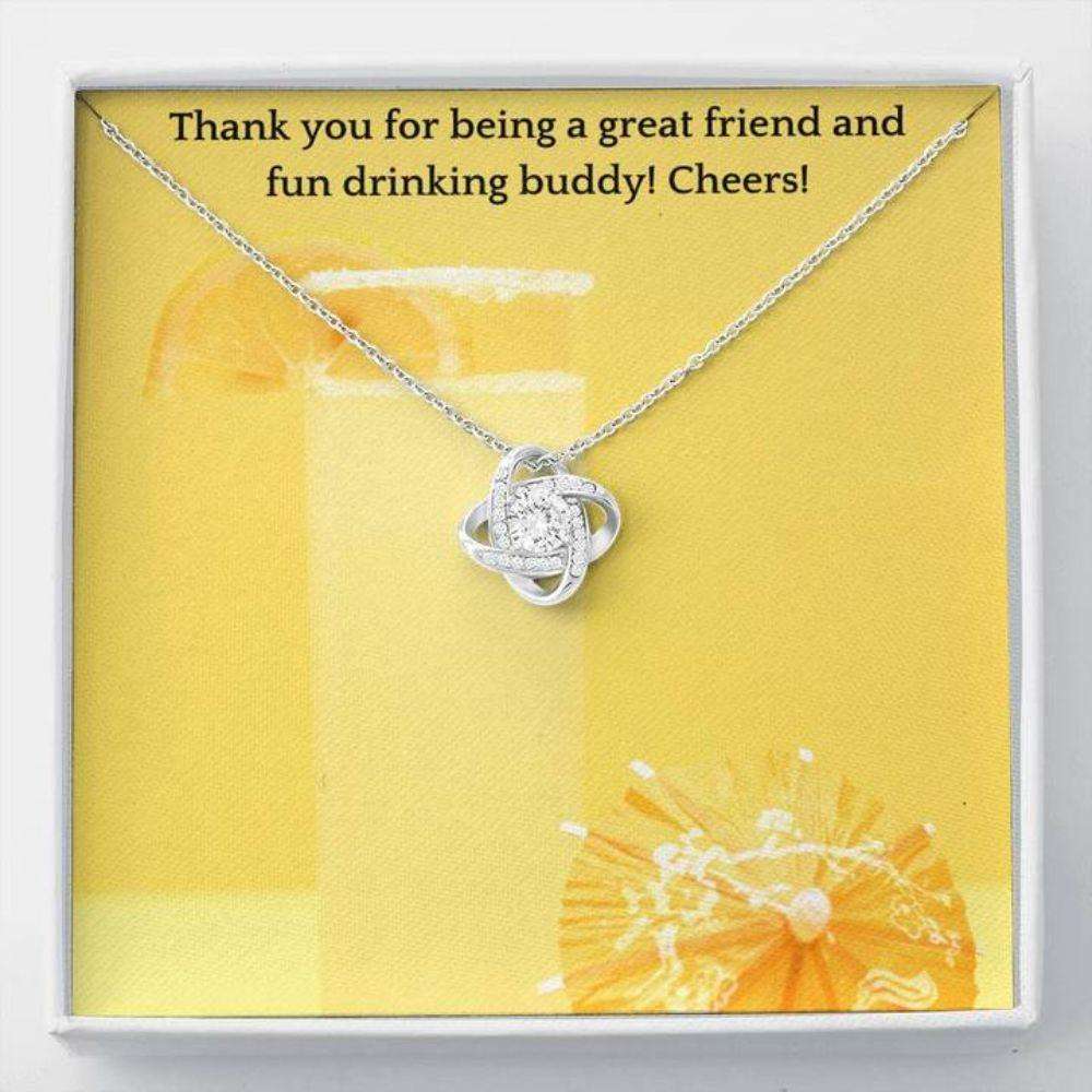 Friendship Necklace “ Gift To Friend Necklace With Message Card Friend Cheers Stronger Together Dughter's Day Rakva