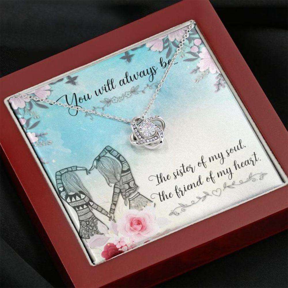 Friendship Necklace “ Gift To Friend Necklace With Message Card To Friend You Will Always Be Dughter's Day Rakva