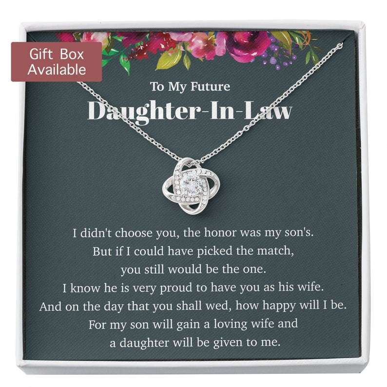 Future Daughter In Law Necklace Gift From Mother In Law, Future Daughter In Law Necklace, Future Daughter In Law Wedding Gift Gifts For Daughter Rakva