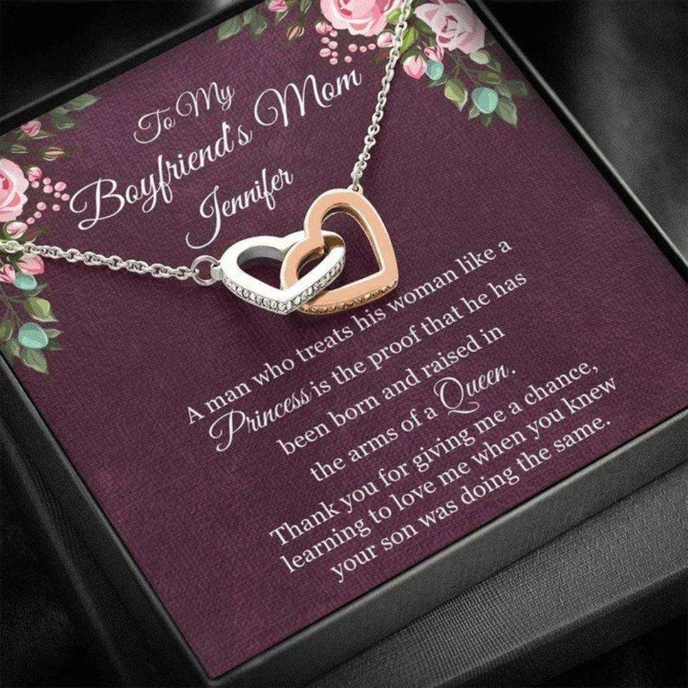 Future Mother-In-Law Necklace, Boyfriends Mom Gift, Boyfriend’S Mother Birthday, Gift For Boyfriend’S Mom Heart Necklace Gifts for Mother In Law Rakva