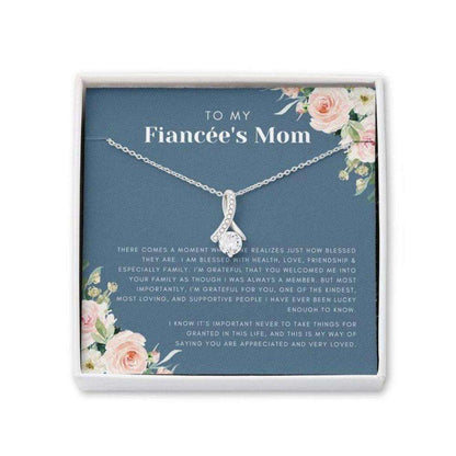 Future Mother-In-Law Necklace, Fiancee’S Mom Gift: Mother Of Girlfriend Gift, Mothers Day Necklace Gift, Sentimental Gifts, Cz Jewelry Gifts for Mother In Law Rakva