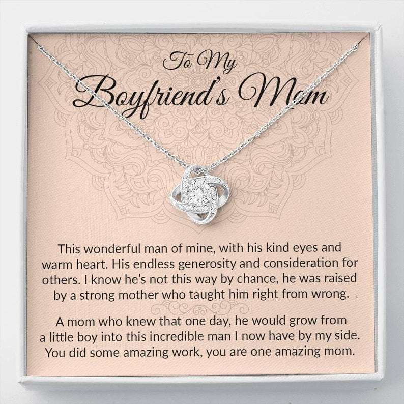 Future Mother-In-Law Necklace, Gift For Boyfriend’S Mom, Boyfriend’S Mom Gift, To My Boyfriends Mom Gift, Christmas Necklace V2 Gifts for Mother In Law Rakva