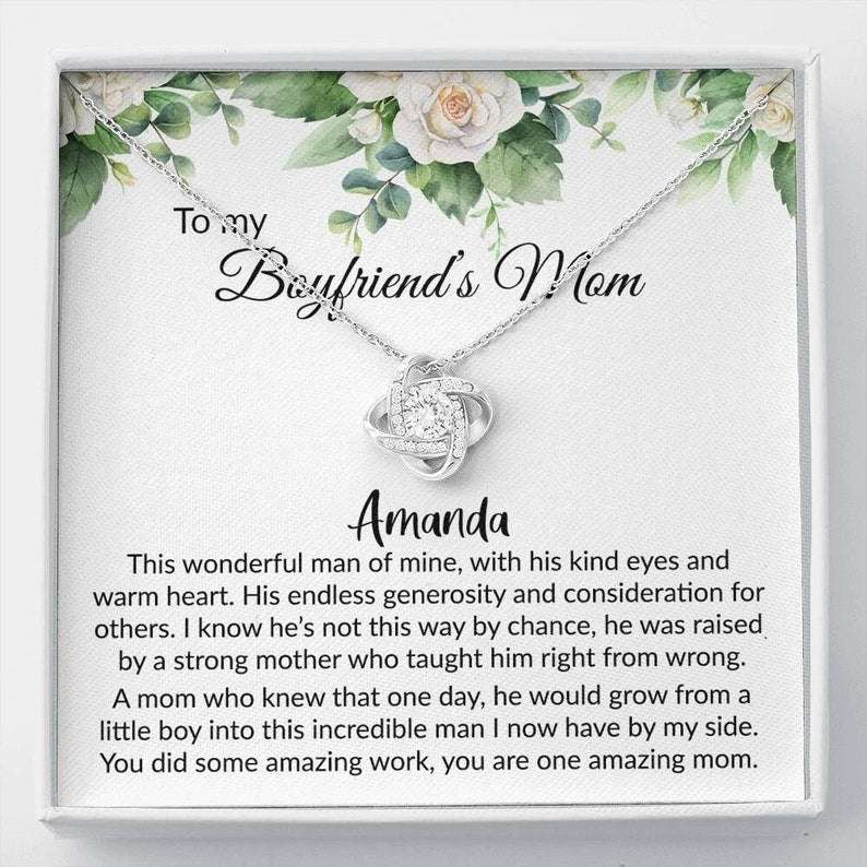 Future Mother-In-Law Necklace, Gift For Boyfriend’S Mom, Boyfriend’S Mom Gift, To My Boyfriends Mom Gift, Christmas Necklace V4 Gifts for Mother In Law Rakva