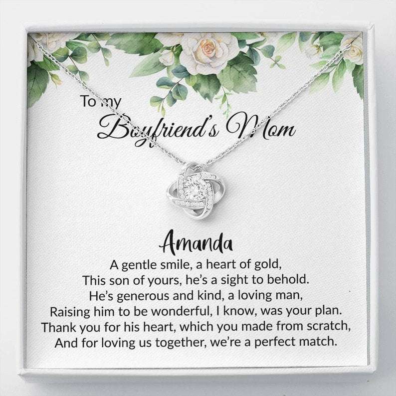 Future Mother-In-Law Necklace, Gift For Boyfriend’S Mom, Boyfriend’S Mom Gift, To My Boyfriends Mom Gift, Mother’S Day Necklace Gifts for Mother In Law Rakva