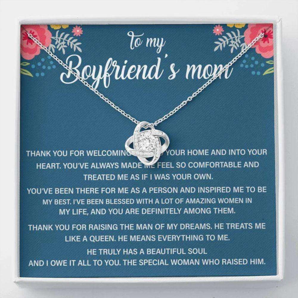 Future Mother-In-Law Necklace, Gift For Boyfriend’S Mom, Boyfriend’S Mom Gift, To My Boyfriends Mom Gift Necklace Gifts for Mother In Law Rakva