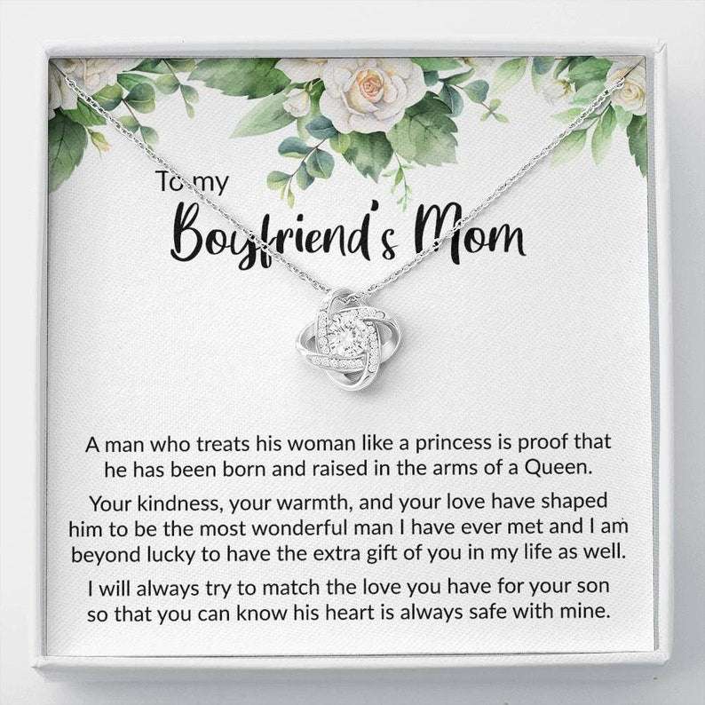 Future Mother-In-Law Necklace, Gift For Boyfriend’S Mom, Boyfriend’S Mom Gift, To My Boyfriends Mom’S Mother’S Day Necklace Gifts for Mother In Law Rakva