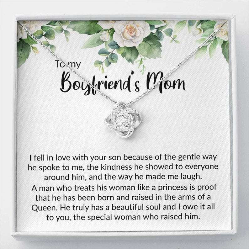 Future Mother-In-Law Necklace, Gift For Boyfriends Mom, To My Boyfriend’S Mom Necklace, Gift For My Boyfriend’S Mom Christmas Birthday Gifts for Mother In Law Rakva
