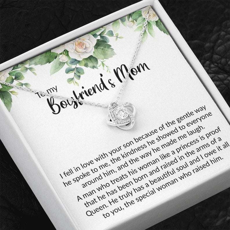 Future Mother-In-Law Necklace, Gift For Boyfriends Mom, To My Boyfriend’S Mom Necklace, Gift For My Boyfriend’S Mom Christmas Birthday Gifts for Mother In Law Rakva