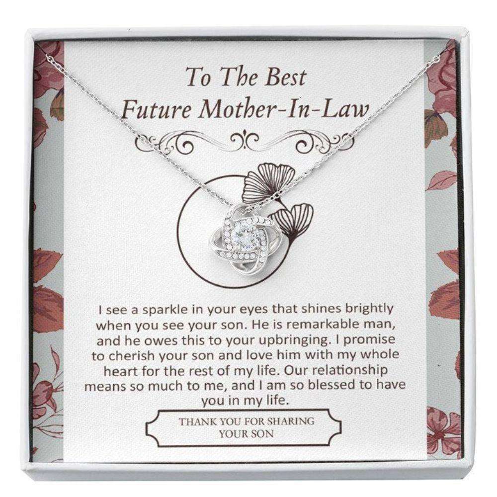 Future Mother-In-Law Necklace, Gift For Future Mother-In-Law “ Love Knot Necklace Gifts for Mother In Law Rakva