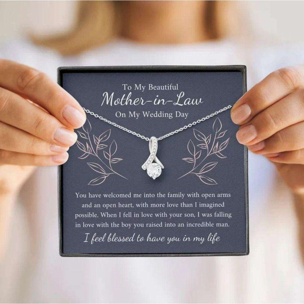 Future Mother-In-Law Necklace, Mother Of The Groom Gift From Bride Necklace, Mom Of Groom Present, To Mom From Bride Gifts for Mother In Law Rakva