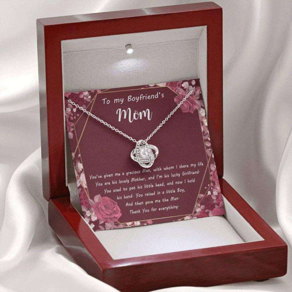 Future Mother-In-Law Necklace, Mothers Day Necklace Awesome Gift For The Loved One! To My Boyfriend’S Mom Necklace Box Gifts for Mother In Law Rakva