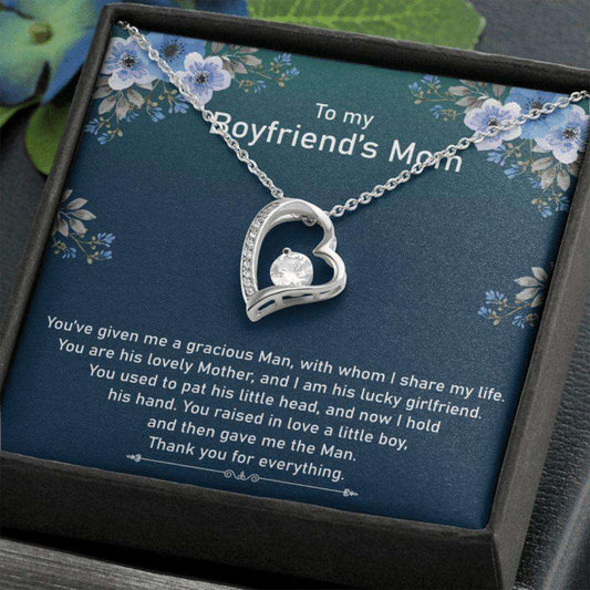 Future Mother-In-Law Necklace, To My Boyfriend’S Mom Necklace, Mother In Law Jewelry Gift For Christmas, To Boyfriend Mother Necklace Gifts for Mother In Law Rakva