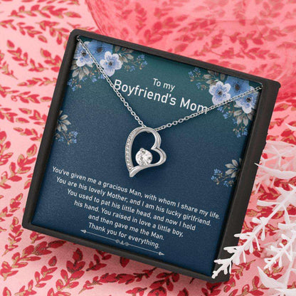 Future Mother-In-Law Necklace, To My Boyfriend’S Mom Necklace, Mother In Law Jewelry Gift For Christmas, To Boyfriend Mother Necklace Gifts for Mother In Law Rakva