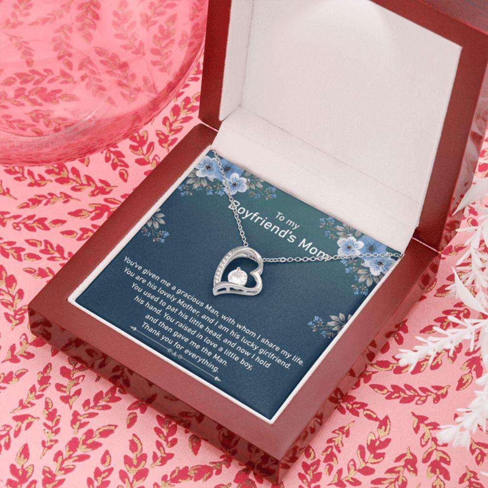 Future Mother-In-Law Necklace, To My Boyfriend’S Mom Necklace, Mother In Law Jewelry Gift For Christmas, To Boyfriend Mother Necklace Gifts for Mother In Law Rakva