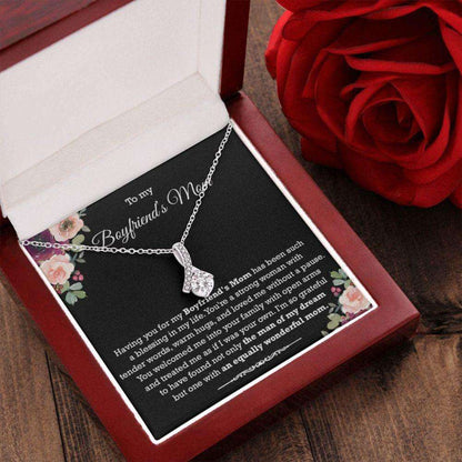 Future Mother-In-Law Necklace, To My Boyfriend’S Mother Gift Necklace, Sentimental Gift For Boyfriend’S Mom, Boyfriend’S Mom Present From Girlfriend Gifts for Mother In Law Rakva