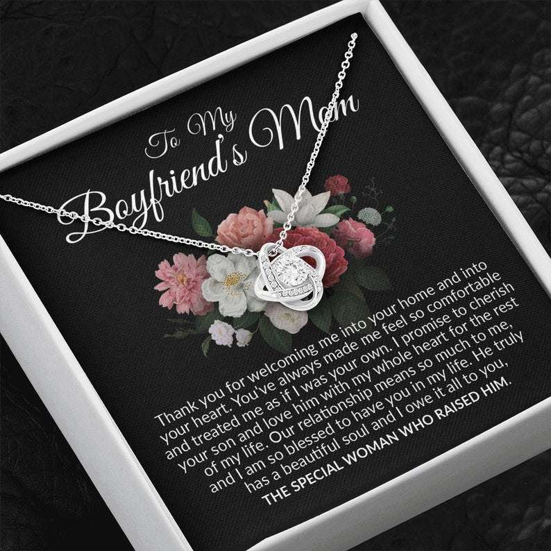 Future Mother-In-Law Necklace, To My Boyfriends Mom Necklace, Gift For Boyfriend’S Mom On Mother’S Day Christmas Gifts for Mother In Law Rakva