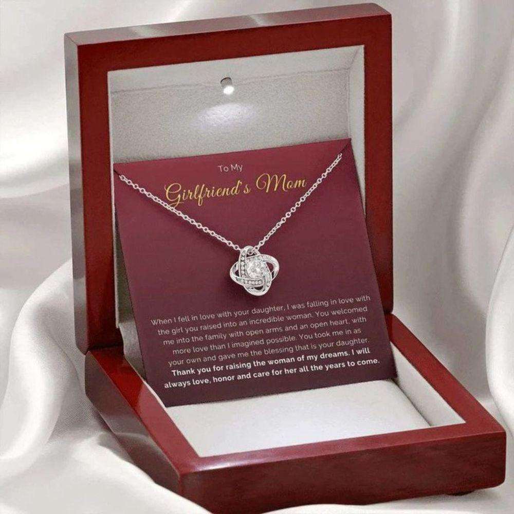 Future Mother-In-Law Necklace, To My Girlfriend’S Mom Necklace Gift For Future Mother In Law On Christmas Birthday Mother’S Day V2 Gifts for Mother In Law Rakva