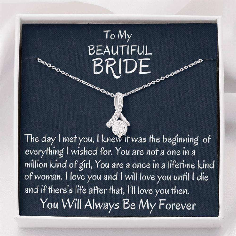 Future Wife Necklace, From Groom To Bride Beautiful Necklace Gift, To My Bride Gift, Wedding Day Gift For Bride Gift For Bride Rakva