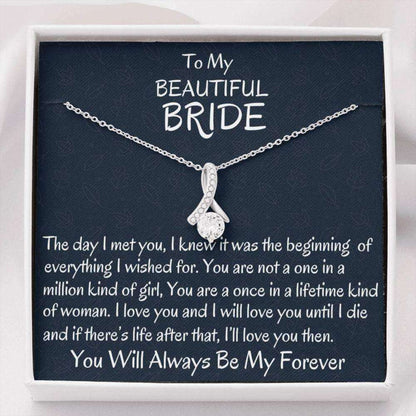 Future Wife Necklace, From Groom To Bride Beautiful Necklace Gift, To My Bride Gift, Wedding Day Gift For Bride Gift For Bride Rakva