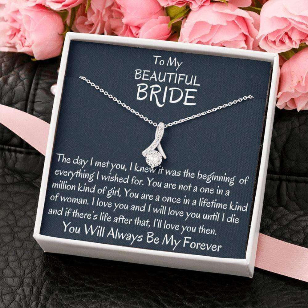 Future Wife Necklace, From Groom To Bride Beautiful Necklace Gift, To My Bride Gift, Wedding Day Gift For Bride Gift For Bride Rakva