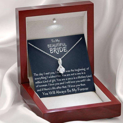 Future Wife Necklace, From Groom To Bride Beautiful Necklace Gift, To My Bride Gift, Wedding Day Gift For Bride Gift For Bride Rakva